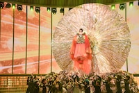 水森かおりのリハーサルの様子。