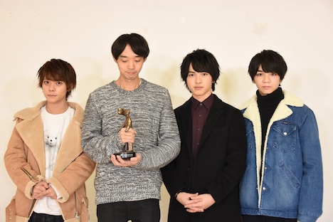 左から山崎悠稀、金井純一、吉田仁人、塩崎太智。