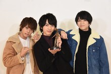 左から山崎悠稀、吉田仁人、塩崎太智。