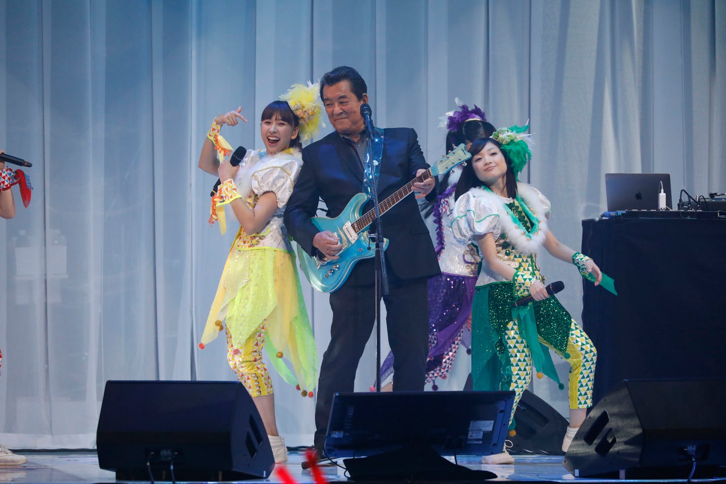 玉井詩織、加山雄三、有安杏果。（Photo by HAJIME KAMIIISAKA）