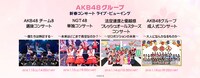「AKB48グループ 新春コンサート」ライブビューイングの告知画像。
