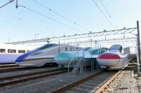 シンカリオンのモチーフとなった実際の新幹線車両。 ※撮影許可を得た場所で撮影しています