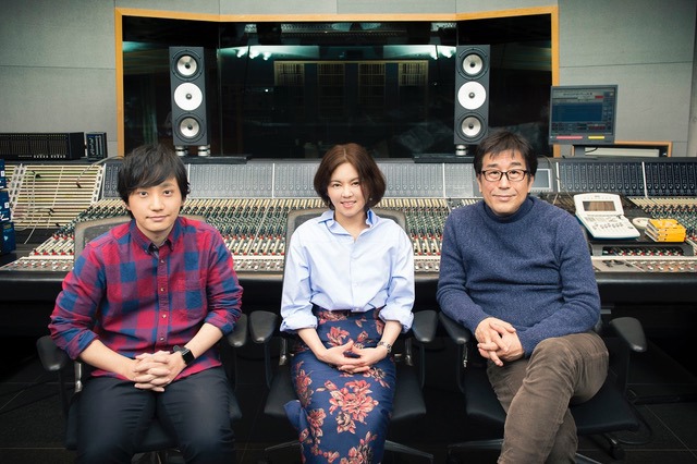 左から水野良樹（いきものがかり）、NOKKO、松任谷正隆。（撮影：田中聖太郎写真事務所）