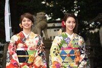 左から佐藤晴美、楓。