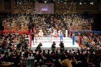 2017年8月の「豆腐プロレス The REAL 2017 WIP CLIMAX」の様子。