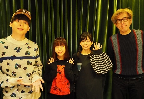 左から工藤大輝（Da-iCE）、日向ハル（フィロソフィーのダンス）、奥津マリリ（フィロソフィーのダンス）、加茂啓太郎。