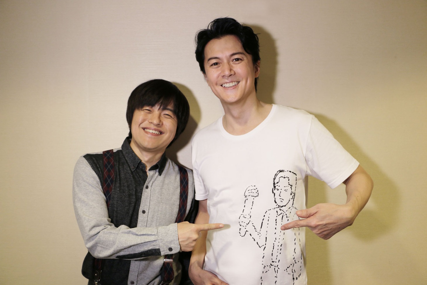 バカリズムと福山雅治。