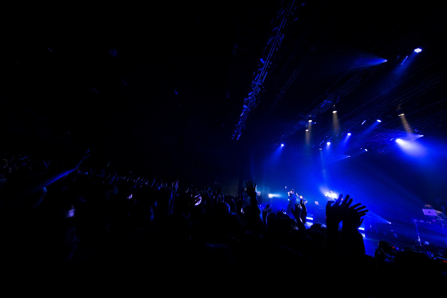 「Cygames presents DAOKO TOUR 2017-2018 "THANK YOU BLUE"」Zepp DiverCity TOKYO公演の様子。（Photo by Ryuichi Taniura）