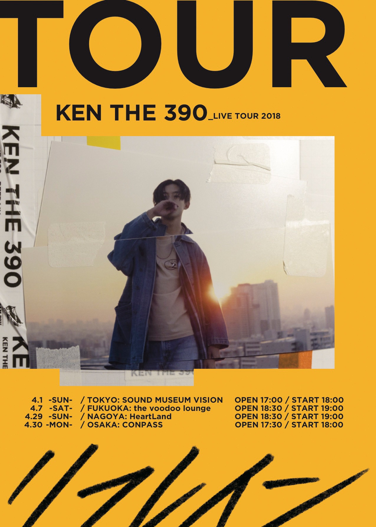 「KEN THE 390 LIVE TOUR 2018 『リフレイン』」フライヤー