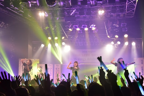 「2018 Negicco 1st LIVE SHOW~15 songs Anniversary~」の様子。