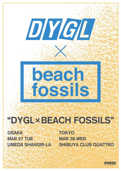 「DYGL×Beach Fossils」フライヤー