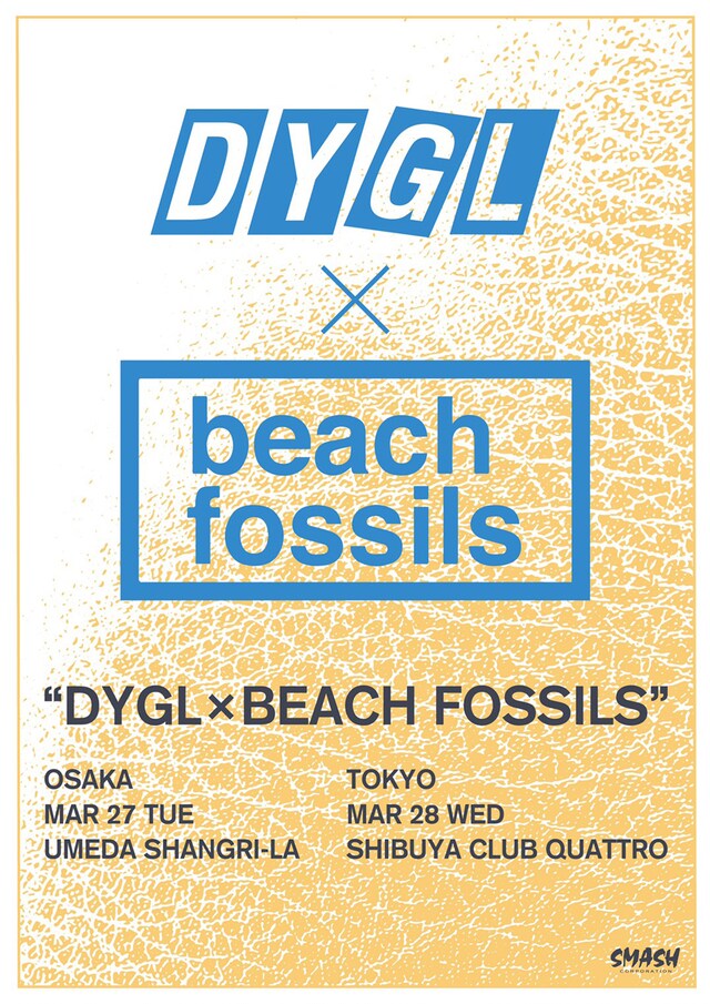 「DYGL×Beach Fossils」フライヤー