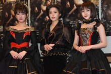 左から伊藤純奈、衛藤美彩、久保史緒里。