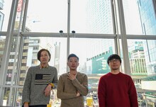 左から三船雅也（ROTH BART BARON）、蔡忠浩（bonobos）、河野太輔。