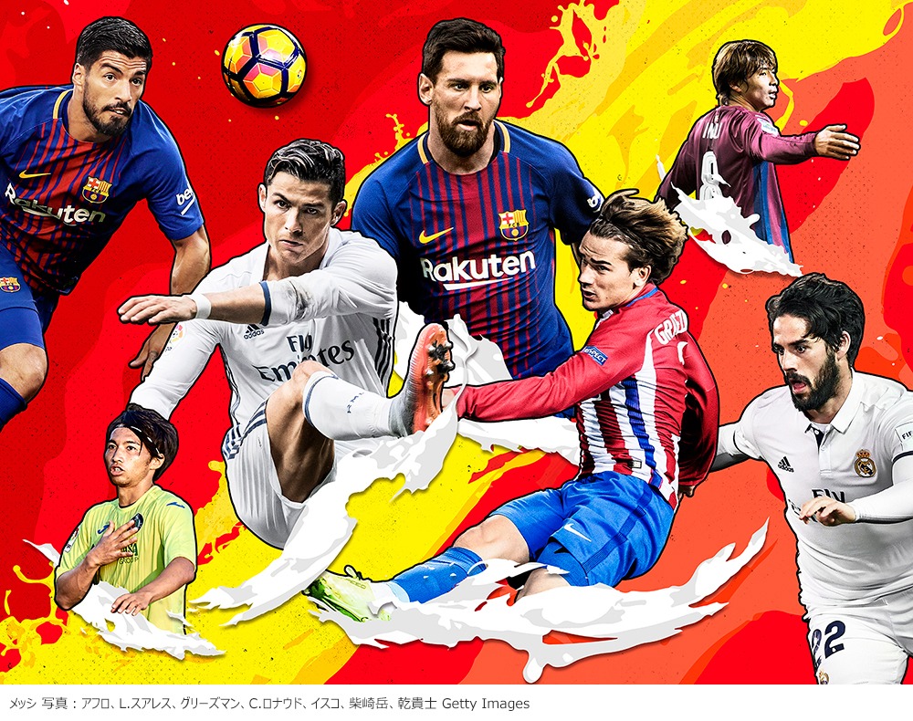 「スペインサッカー リーガ・エスパニョーラ 17-18シーズン」ビジュアル