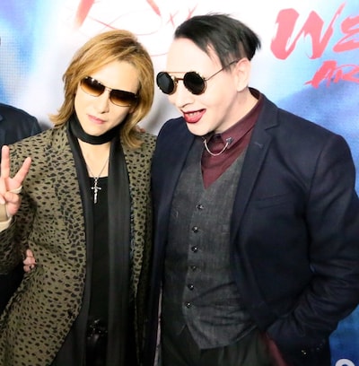 YOSHIKI（X JAPAN）とマリリン・マンソン。