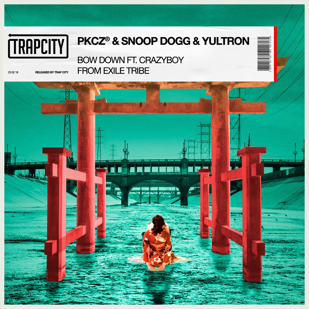 PKCZ「BOW DOWN FT. CRAZYBOY from EXILE TRIBE」配信ジャケット