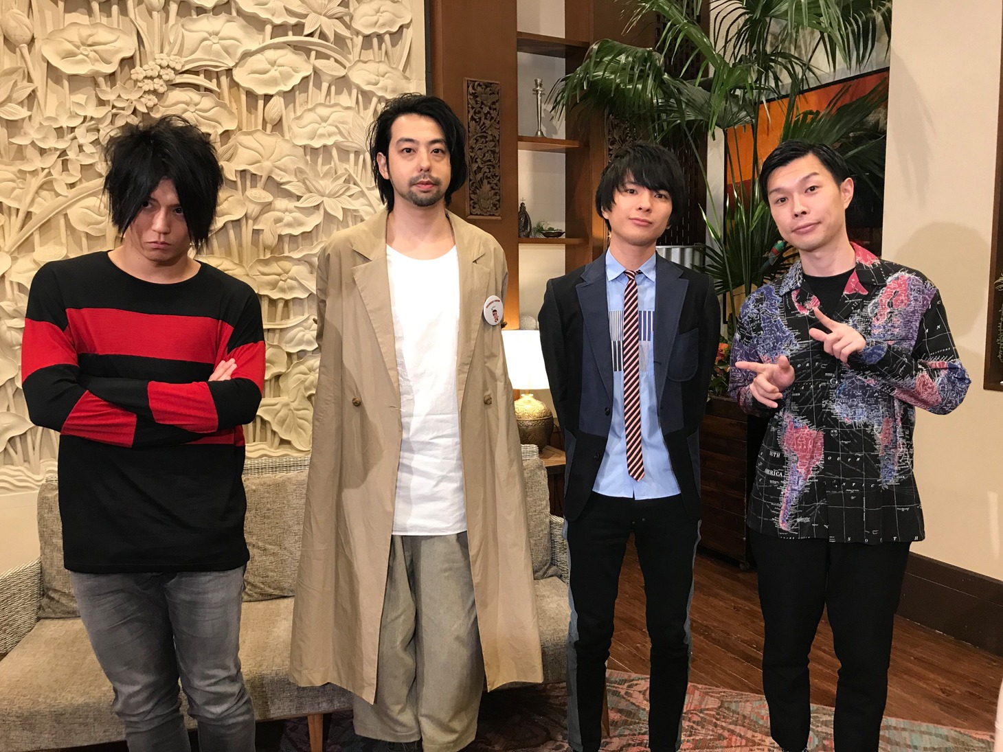 UNISON SQUARE GARDENと岩井勇気（ハライチ）。