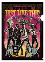 「JUST LIKE THIS 2017」ツアー会場での予約＆購入者特典のクリアファイルサンプル画像。