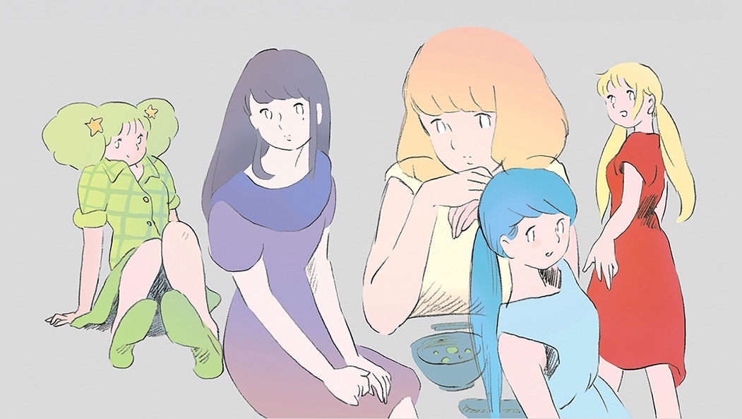 内山ユニコが描き下ろしたさよならポニーテール。