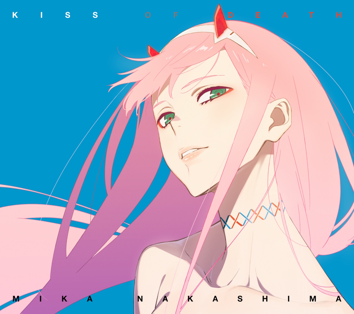 中島美嘉「KISS OF DEATH（Produced by HYDE）」アニメ盤ジャケット