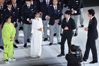 左からAI、小島瑠璃子、小塚崇彦、松岡修造。