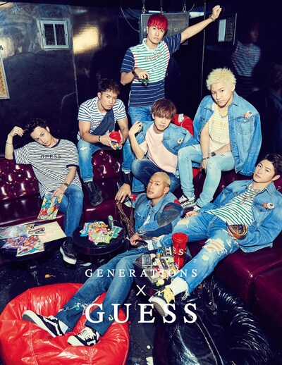 GENERATIONS × GUESS コラボレーションビジュアル