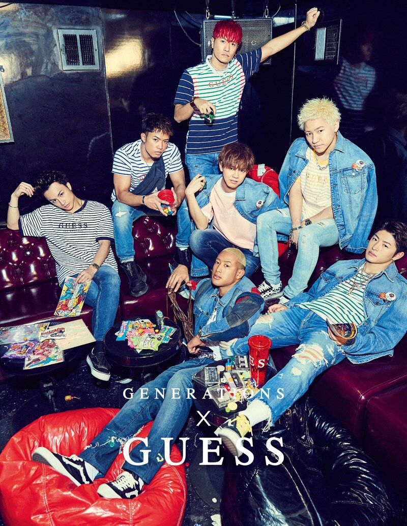 GENERATIONS × GUESS コラボレーションビジュアル