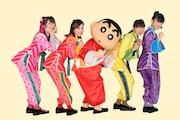 ももいろクローバーZと野原しんのすけ。
