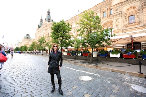 ロシアにいるYOSHIKI。