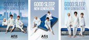 片寄涼太、小森隼、佐野玲於が起用された寝具「Afit」オリジナルフォトカードセットイメージ。