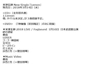 人気画像3位は「米津玄師『Lemon』映像盤にライブ映像初収録、菅田将暉との共演シーンも」より、米津玄師「Lemon」収録内容。