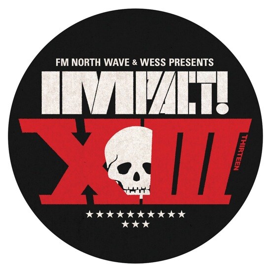 「FM NORTH WAVE & WESS presents IMPACT!XIII supported by アルキタ」ロゴ