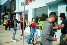 RIRI「That's My Baby」ミュージックビデオの撮影風景。