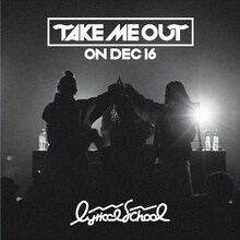昨年12月のワンマンライブ音源を収めたlyrical school初のライブアルバム「"TAKE ME OUT" ON DEC 16」ジャケット。