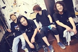 松尾昭彦バンド。左から2番目が松尾昭彦。