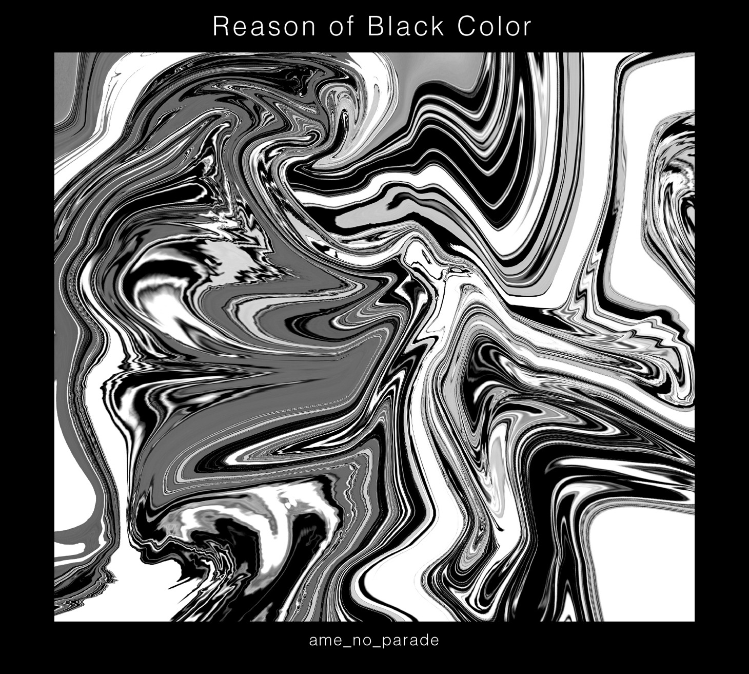 雨のパレード「Reason of Black Color」初回限定盤ジャケット