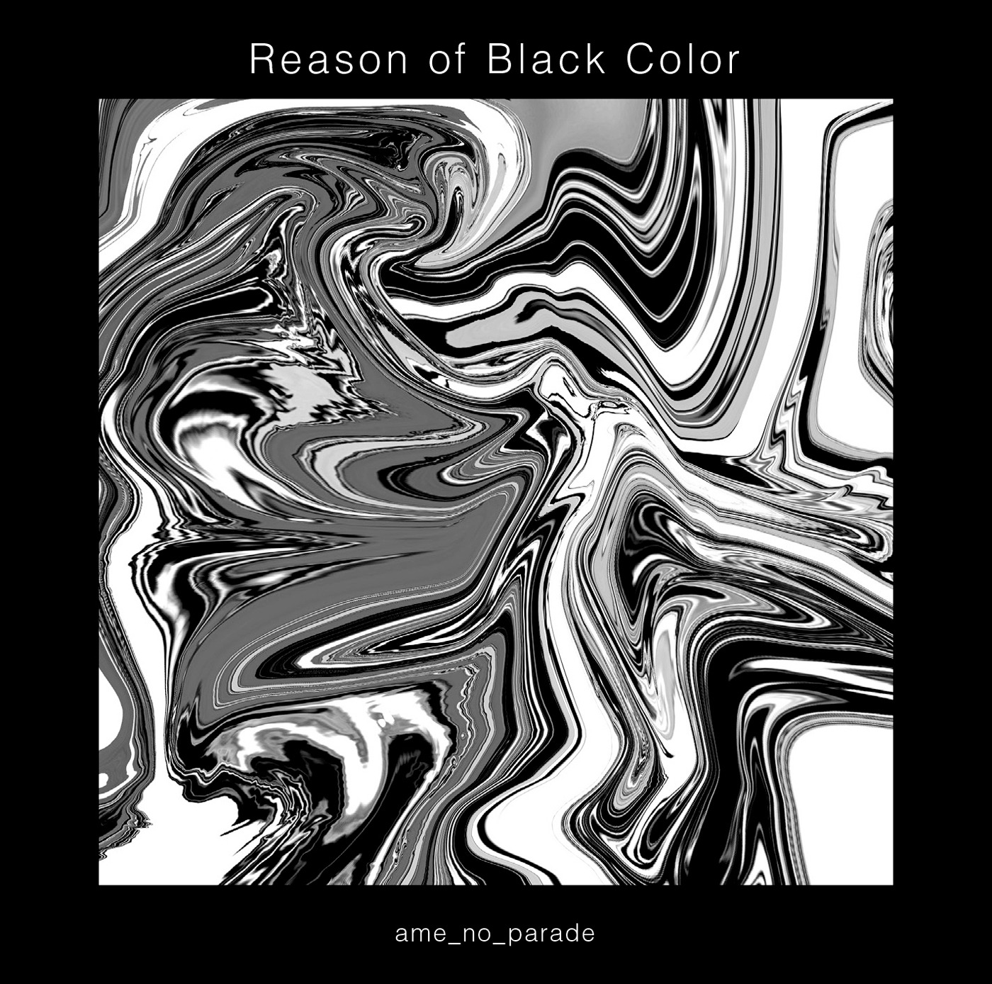 雨のパレード「Reason of Black Color」通常盤ジャケット