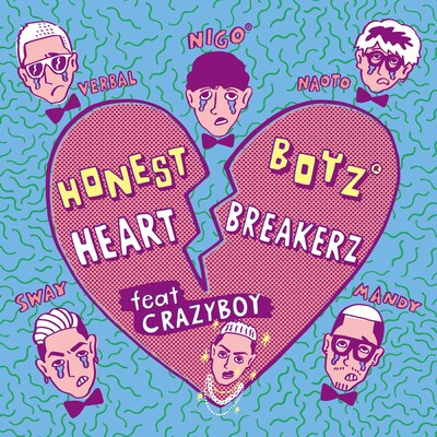 HONEST BOYZ「HeartBreakerZ feat. CRAZYBOY」ジャケット