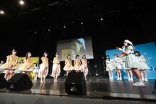 はちみつロケットに向けた手紙を読み上げる奥澤レイナ。（撮影：笹森健一）