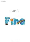 ピアノ・スコア HAYATO「Fine」表紙