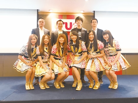 「TOKYO IDOL FESTIVAL in BANGKOK COMIC CON」開催発表記者会見の様子。