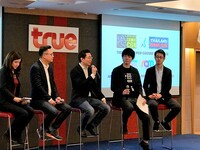 「TOKYO IDOL FESTIVAL in BANGKOK COMIC CON」開催発表記者会見の様子。