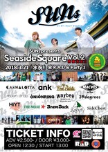 「SUNs presents Seaside Square vol.2」告知画像
