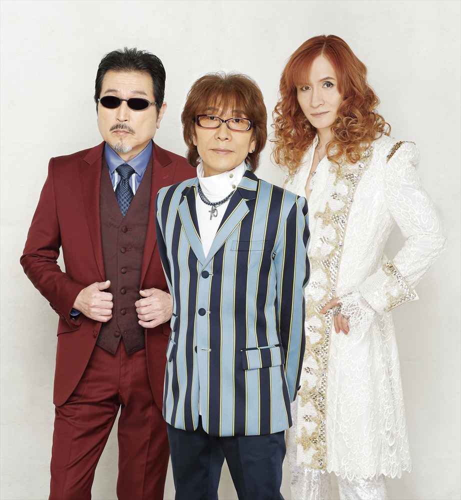 THE ALFEE。左から桜井賢、坂崎幸之助、高見沢俊彦。