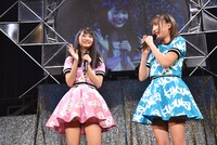 夢アド最年少の山下彩耶（左）と元最年少の京佳（右）。