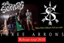 「THE SKIPPERS『THREE ARROWS』リリースツアー」告知画像