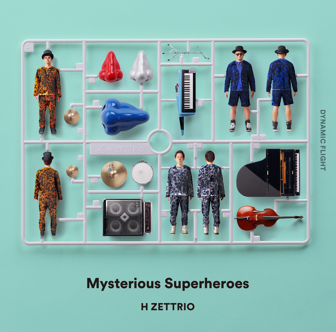H ZETTRIO「Mysterious Superheroes」DYNAMIC FLIGHT盤ジャケット