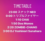 「『CULPOOL -wave 04-』NEO」タイムテーブル