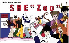 SHE'Sのオフィシャルファンクラブ「SHE"Zoo"」告知ビジュアル。
